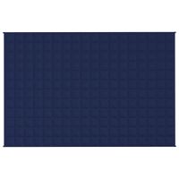 Koc obciążeniowy, niebieski, 120x180 cm, 9 kg, tkanina