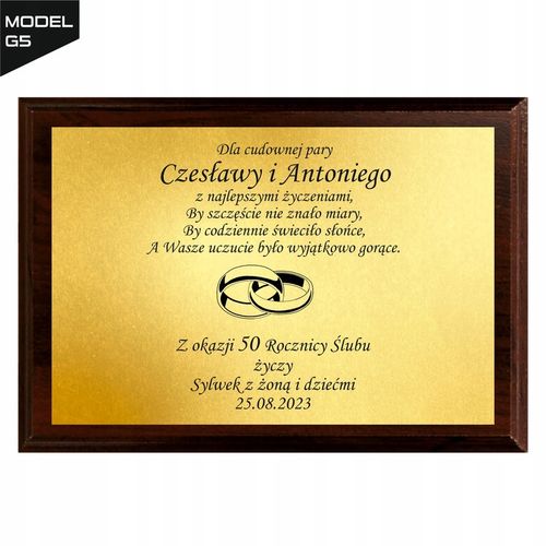 Magiczny Spersonalizowany Upominek Prezent Gift na Rocznicę Ślubu 1-50 lat na Arena.pl