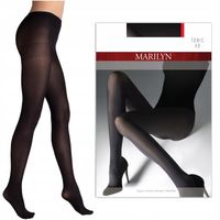 MARILYN Matowe elastyczne rajstopy tonic 40 NERO 2