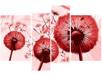 130CM 85 OBRAZ 4 ELEM DMUCHAWCE CZERWIENI ŚCIENNY