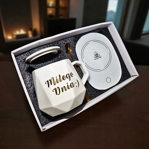 PODGRZEWACZ Kubek Ceramiczny CZAJNIK ZESTAW DO KAWY HERBATY MIŁEGO na Arena.pl