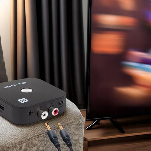 ADAPTER ODBIORNIK DO WIEŻY BLUETOOTH 5.3 NFC AUX RCA USB PILOT ZESTAW na Arena.pl