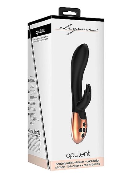 Heating Rabbit Vibrator - Opulent - Black zdjęcie 2