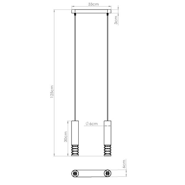 Lampa wisząca LAMI 2 biały zdjęcie 9