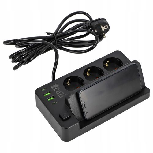 Przedłużacz Listwa Zasilająca Sieciowa 3m 3x 230V Ładowarka USB na Arena.pl