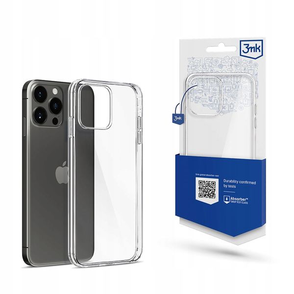Silikonowe etui na Apple iPhone 15 Pro - 3mk Clear Case zdjęcie 1