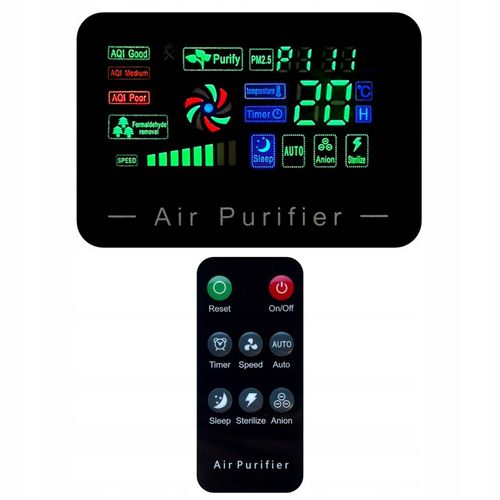 Duży AUTOMATYCZNY OCZYSZCZACZ POWIETRZA HEPA + jonizacja sterylizacja na Arena.pl