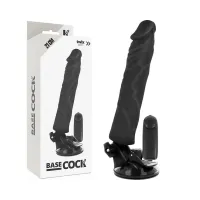 basecock wibrator czarny 21 cm pilot przewodowy elastyczny tpe