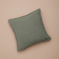 Poszewka lniana w oliwkowym kolorze Merida