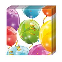 serwetki papierowe kolorowy balony 33x33cm/20szt