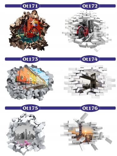 Naklejka samoprzylepna efekt 3D widok miasto nocą na Arena.pl