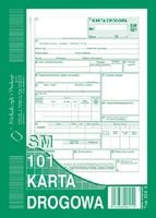 karta drogowa a5  sm/101 numerowana  802-3n