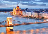 Fototapeta 3D widok na miasto most 350x245 FL