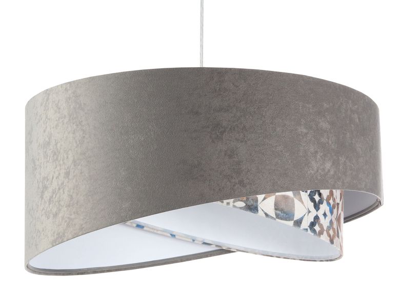 Lampa wisząca ASHES szara/biała zdjęcie 1