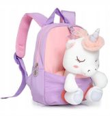 PLECAK UNICORN DLA PRZEDSZKOLAKA 2w1 Z MASKOTKĄ
