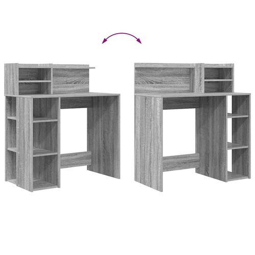 Biurko z przechowywaniem Szary dąb sonoma 90 x 48 x 101,5 cm na Arena.pl