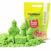 Piasek kinetyczny, 100% naturalny ChildGen - Zielony 907g