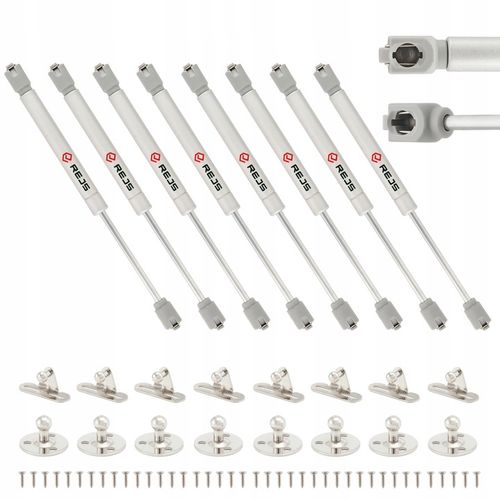 8 x ZESTAW - REJS SIŁOWNIK MEBLOWY PODNOŚNIK GAZOWY DO MEBLI 80N + na Arena.pl