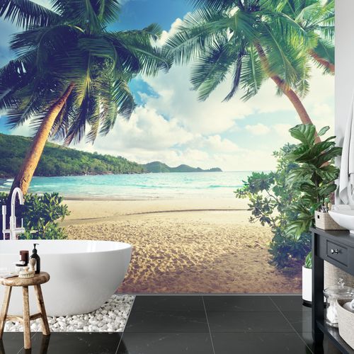 Fototapeta Palmy Na Seszelach Flizelina 360x240 na Arena.pl