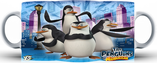 Kubek ceramiczny Pingwiny z Madagaskaru na Arena.pl