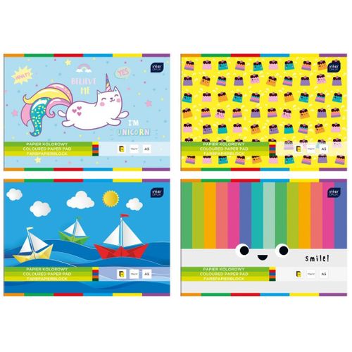 ZESZYT PAPIERÓW KOLOROWYCH A5 10 INTERDRUK na Arena.pl