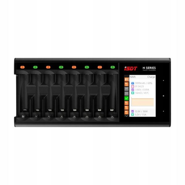 Ładowarka do akumulatorków AA do 8 ogniw NiMH NiCd NiZn LiIon LiHV LiFePO zdjęcie 1