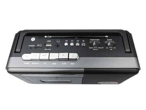 RADIO PRZENOŚNE MK-137, FM, KASETA, BLUETOOTH, USB, TF, 2 X AKUMULATOR na Arena.pl