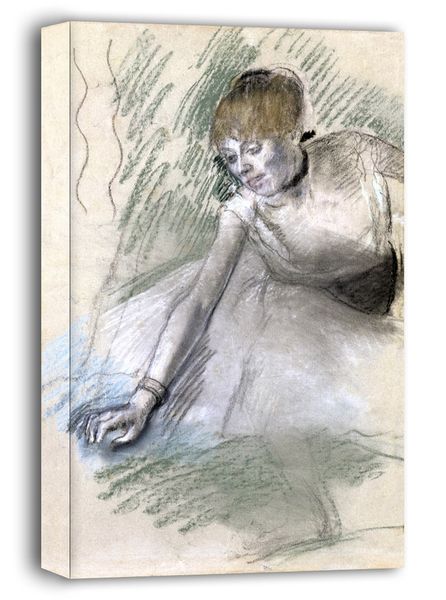 Dancer1880 85, Edgar Degas - obraz na płótnie 70x100 cm zdjęcie 1