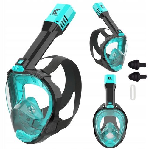 MASKA DO NURKOWANIA PŁYWANIA NIE PARUJE GoPro PEŁNOTWARZOWA Z RURKĄ L/XL na Arena.pl