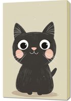 Obraz 60x90cm Wzory dla Dzieci, Dziewczynki i Chłopca - Kotek