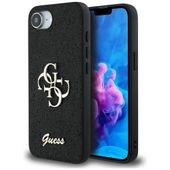 Etui Guess Fixed Glitter Big 4G do iPhone 16e czarny