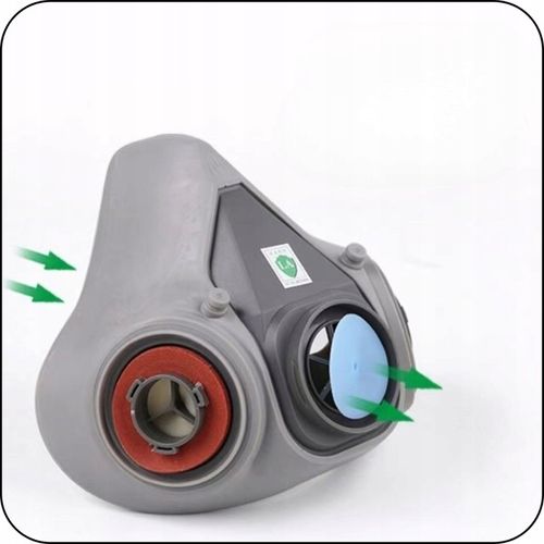 MASKA LAKIERNICZA PÓŁMASKA OCHRONNA PRZECIWPYŁOWA FILTRY + WKŁADY + GOGLE na Arena.pl