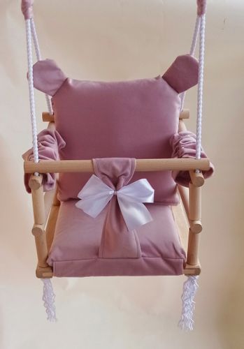 Huśtawka MIŚ 3w1 dla dzieci RÓŻ DOM OGRÓD pokój na Arena.pl