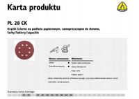 2X KLINGSPOR KRĄŻEK ŚCIERNY SAMOPRZYCZEPNY 125mm PL28CK gr.180 GLS5 8-OTWOR