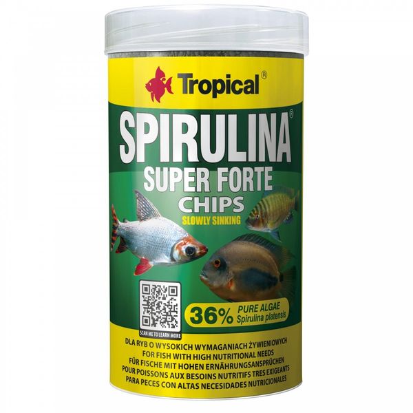 TROPICAL SUPER SPIRULINA FORTE CHIPS 1000ML/520G zdjęcie 1