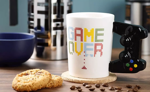 Kubek gracza dla fana gier game over pad joystick 350ml na Arena.pl