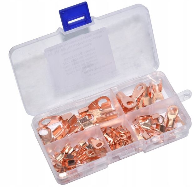 Zestaw konektorów oczkowych wysokoprądowych 80szt zdjęcie 1