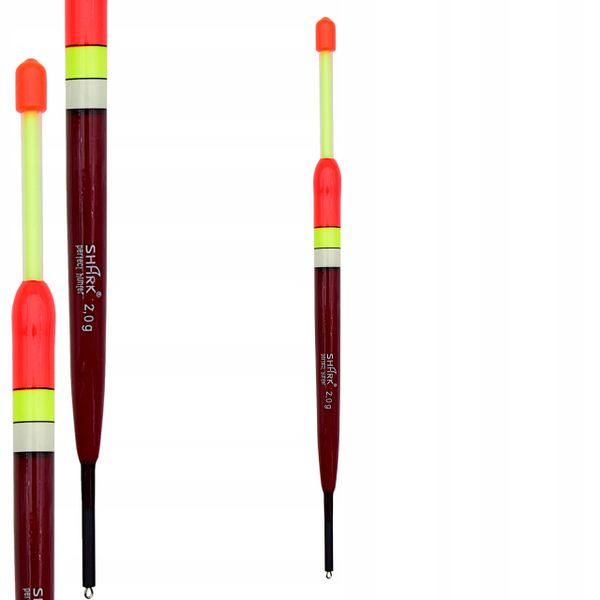 Spławik Przelotowy z BALSY SHARK 2,0 g/16,5 cm gniazdo na nasadkę świecącą zdjęcie 1