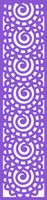 A5 Zawieszka dekor ozdoba ażurowa fiolet 21x90 cm