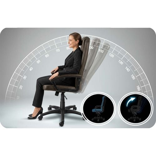 Fotel biurowy obrotowy Sofotel ciemny brąz na Arena.pl