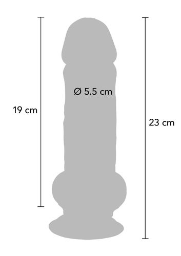 Deluxe Dual Density Thick Dildo Tpe 23 Cm na Arena.pl