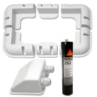 NAROŻNE UCHWYTY Z KLEJEM PANEL SŁONECZNY DO KAMPERA