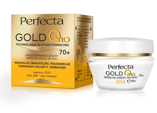 PERFECTA Gold Q10 Krem przeciwzmarszczkowy na dzień i na noc 70+ 50 ml na Arena.pl