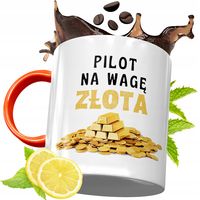 Kubek Pomarańczowy Dla Pilota Prezent Z Nadrukiem Ze Zdjęciem