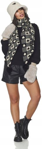 CZAPKA DAMSKA futrzana na zimę zimowa ciepła z futerkiem bucket jasny beż na Arena.pl