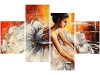 OBRAZ PRIMA BALERINA CIEPŁYM TLE