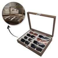 Szkatułka etui na 8 par okularów PDMDF07