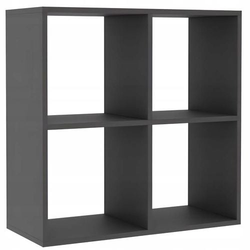Regał Otwarty Kwadrat Dwustronny Do Salonu Biura Platon 70 x 70 CM Antracyt na Arena.pl