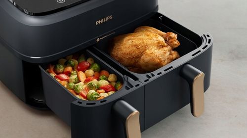 Frytkownica beztłuszczowa dwukomorowa Philips Ovi Airfryer 9l NA352/00 na Arena.pl