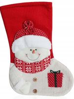 Skarpeta świąteczna na Prezenty od Mikołaja 49x32 cm duża